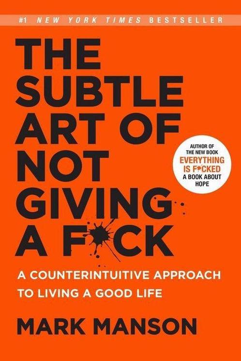 The Subtle Art of Not Giving a Fuck, 9780062641540, Boeken, Studieboeken en Cursussen, Zo goed als nieuw, Verzenden