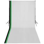 vidaXL Fotostudioset met 3 katoenen achtergronden en frame, Verzenden, Nieuw
