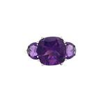 Witgouden vintage ring met amethist 14 kt, Ophalen of Verzenden, Nieuw