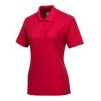 Dames Poloshirt - Rood - Maat: XL