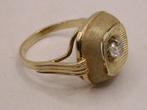 Ring - 14 karaat Geel goud, Briljant hartvormige, Nieuw