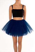 KIMU® Tutu Donkerblauw Tule Rokje XS S 140 146 152 158 164 D, Carnaval, Nieuw, Ophalen of Verzenden, Kleding