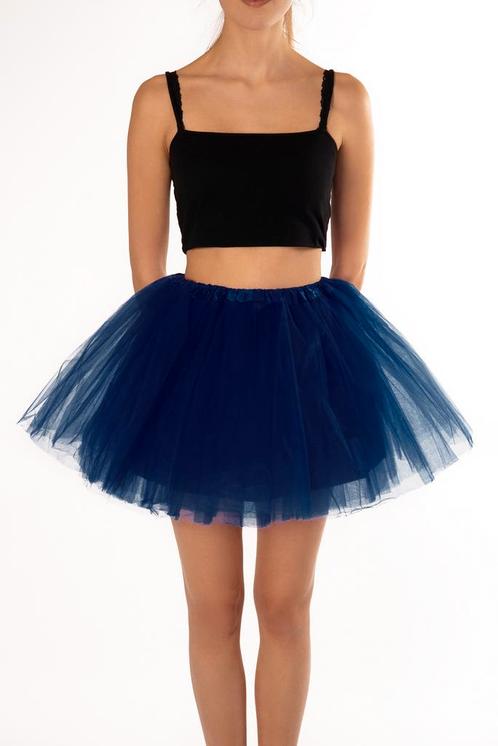 KIMU® Tutu Donkerblauw Tule Rokje XS S 140 146 152 158 164 D, Kleding | Dames, Carnavalskleding en Feestkleding, Kleding, Nieuw