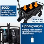 2dekans | Avalo Bolderkar - Opvouwbaar - Tot 90KG - 72x47x47, Kinderen en Baby's, Kinderwagens en Combinaties, Ophalen of Verzenden