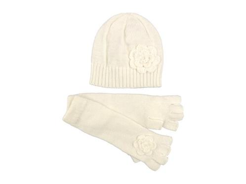 Winterset 2-delig - Bloem - Gebroken Wit, Kinderen en Baby's, Kinderkleding | Schoenen en Sokken, Verzenden