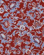 Punta Di Roma Paisley Bloemen Bordeaux/Blauw, Nieuw, Blauw