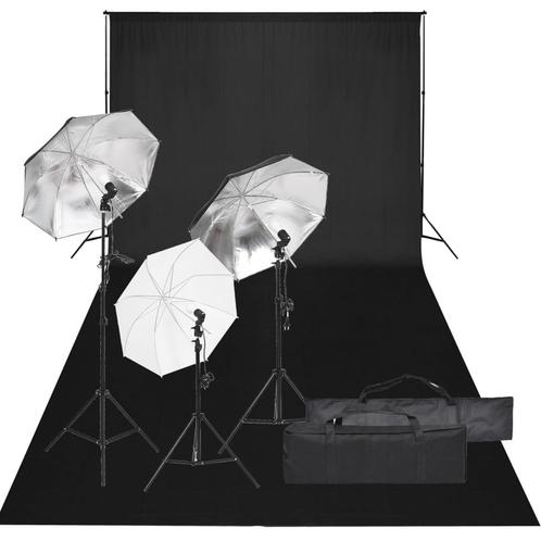 vidaXL Fotostudioset met verlichtingsset en achtergrond, Audio, Tv en Foto, Fotografie | Fotostudio en Toebehoren, Nieuw, Verzenden