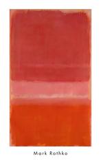 Kunstdruk Mark Rothko Untitles Red 1956 56x89cm, Verzenden, Nieuw