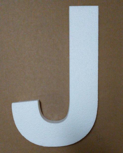 Alfabet styropor piepschuim letter - j smaller lettertype, Hobby en Vrije tijd, Knutselen, Nieuw, Ophalen of Verzenden