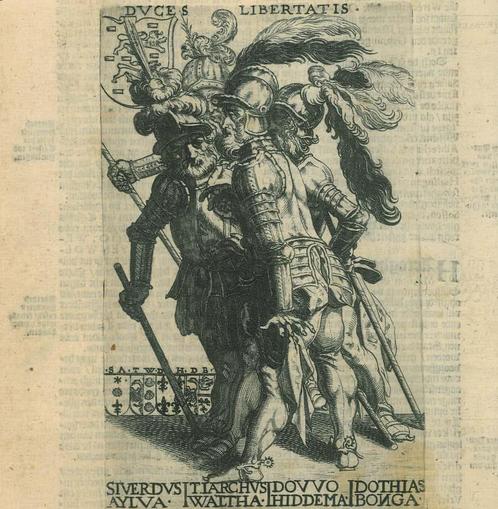 Portrait of Tiarchus Waltha, Antiek en Kunst, Kunst | Etsen en Gravures