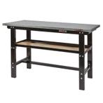 Werkbank zwart 150 cm met zinken werkblad, Doe-het-zelf en Verbouw, Werkbanken, Ophalen of Verzenden, Nieuw