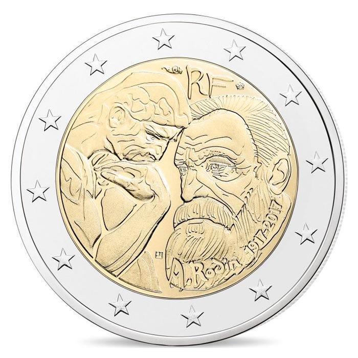 Frankrijk 2 Euro Rodin 2017 UNC, Postzegels en Munten, Munten | Europa | Euromunten, Verzenden