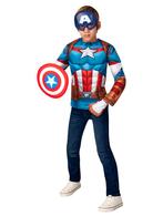 Captain America Pak Kind Set, Kinderen en Baby's, Carnavalskleding en Verkleedspullen, Nieuw, Verzenden