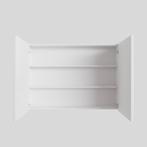 Spiegelkast BWS Cube 100x70x16 cm 2 Deuren Mat Wit, Ophalen of Verzenden, Nieuw, Bad