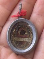 Reliekhouder - Metaal, Glas, Textiel - 1800-1850 - San, Antiek en Kunst