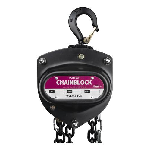 FORTEX Chain Block PRO MKII 0.5 ton - 8 meter - handtakel, Muziek en Instrumenten, Licht en Laser, Verzenden