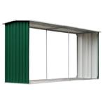 Haardhoutschuur Groen 330cm - Retourdeal - 47% Korting!, Tuin en Terras, Ophalen of Verzenden, Nieuw, Metaal, Overige typen