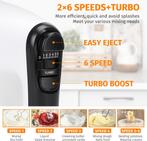 Aigostar Handmixer - 6 snelheden - 400W - RVS - Wit, Verzenden, Nieuw