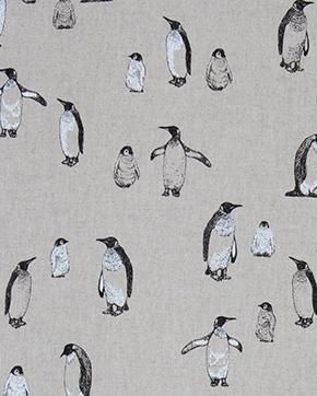Linnenlook Half Panama Pinguins, Hobby en Vrije tijd, Stoffen en Lappen, Overige kleuren, Nieuw