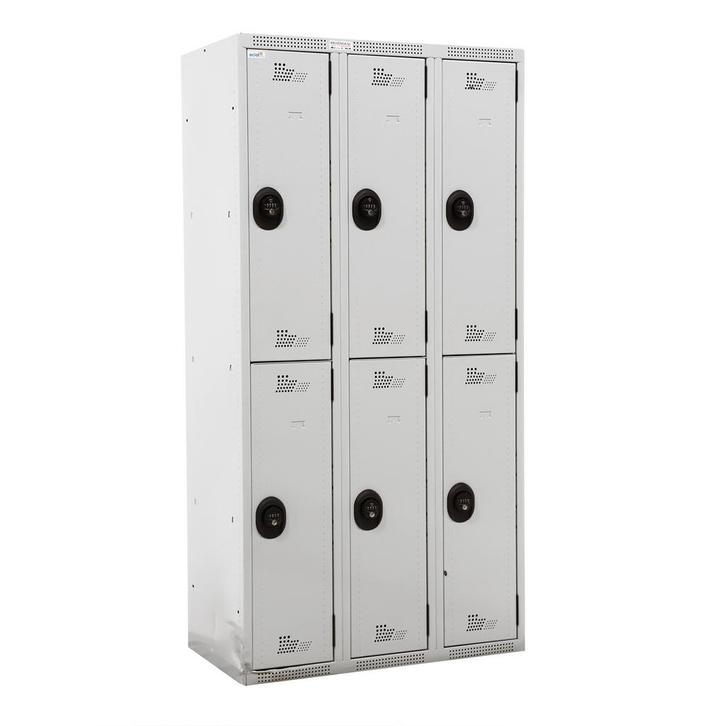 Gebruikte Lockerkasten 6 deuren (codeslot), Huis en Inrichting, Kasten | Lockerkasten, Gebruikt, Ophalen of Verzenden