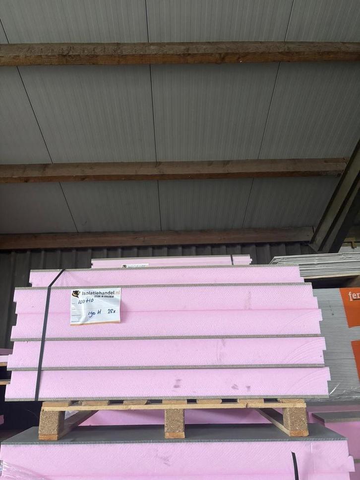 Kantplank | 10 mm grijs | 100mm XPS| 190x1250mm, Doe-het-zelf en Verbouw, Platen en Panelen, 100 mm of meer, Nieuw, Verzenden