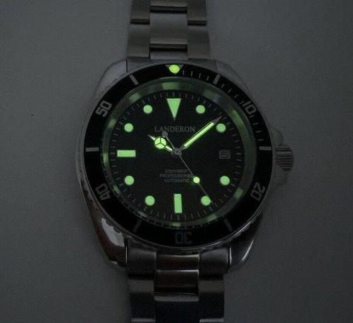 Landeron SUB Automatic W.R. 20 ATM - Heren - 2020+, Sieraden, Tassen en Uiterlijk, Horloges | Heren