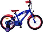 Sonic Prime Kinderfiets - Jongens - 16 inch - Blauw Rood -, Fietsen en Brommers, Verzenden, Nieuw