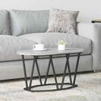 vidaXL Salontafel Grijs 80 x 40 x 40,5 cm Geperst Hout en, Huis en Inrichting, Tafels | Salontafels, Minder dan 50 cm, Verzenden