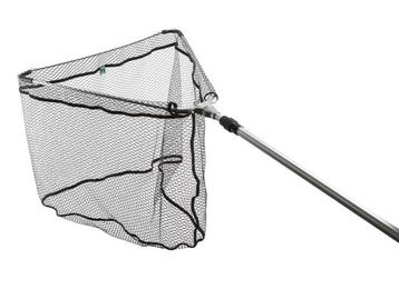 Inklapbaar Rubber Schepnet 70 x 70 cm. Steel 270 cm. beschikbaar voor biedingen