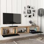 [en.casa] Tv-meubel Paltamo zwevend 180x31x29,5 cm eiken en, Huis en Inrichting, Kasten | Ladekasten, Nieuw, Verzenden