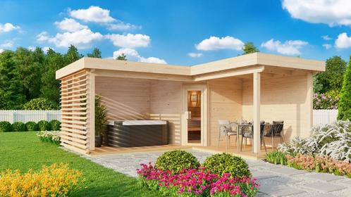Uitgelicht: Azalp Buitensauna Roy, Sport en Fitness, Sauna, Complete sauna, Nieuw, Verzenden