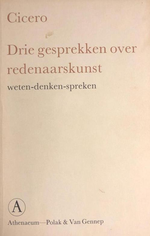 Drie gesprekken over redenaarskunst / Baskerville serie, Boeken, Filosofie, Gelezen, Verzenden