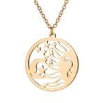 Fako Bijoux® - Ketting Met Hanger - Stainless Steel - RVS -, Verzenden, Nieuw
