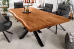 Massief houten eettafel MAMMUT NATURE 180cm acacia honing, Huis en Inrichting, Tafels | Eettafels, Ophalen of Verzenden, Nieuw