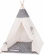 Natuurlijke Speeltent Tipi Zebra Wigwam - 100% Katoen met..., Ophalen of Verzenden, Nieuw