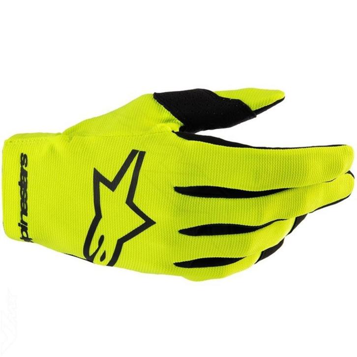 Alpinestars Youth Radar Handschoenen Geel Fluo Zwart, Motoren, Kleding | Motorkleding, Heren, Nieuw met kaartje, Handschoenen
