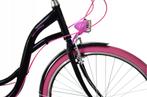 Meisjesfiets - 26 inch - met 7 versnellingen - zwart roze, Ophalen of Verzenden, Nieuw