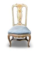 Stoel - Polychroom hout - Venetiaanse fauteuil