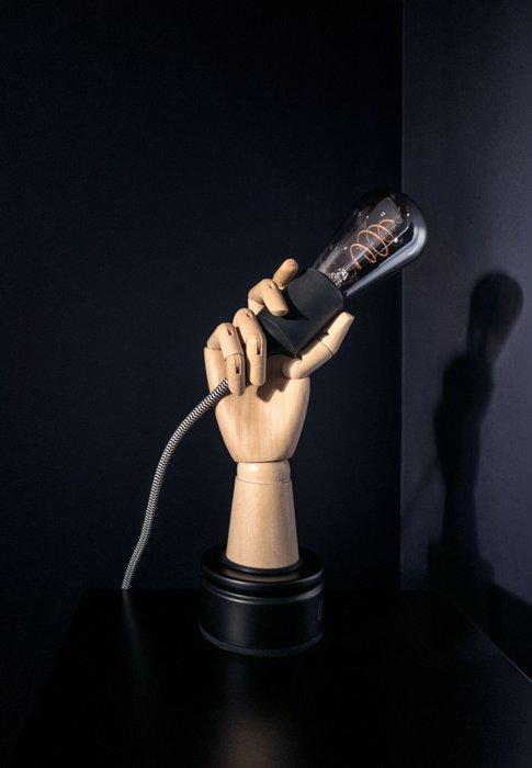 Caroline Schilling - Lamp - Staal, Hout, Glas, Textiel -, Antiek en Kunst, Kunst | Designobjecten