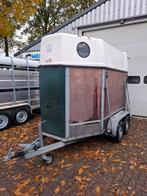 Sluis 2-Paards Paardentrailer Van 1e Eigenaar Met Gietvloer, Ophalen, Gebruikt, Hout, 2-paards trailer