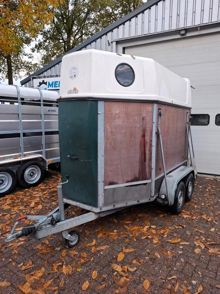 Sluis 2-Paards Paardentrailer Van 1e Eigenaar Met Gietvloer, Dieren en Toebehoren, Paarden en Pony's | Trailers en Aanhangwagens