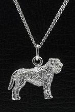 Zilveren Bouvier ketting hanger - oren ongecoupeerd staar..., Sieraden, Tassen en Uiterlijk, Verzenden, Nieuw