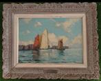 Léon Launay (1890-1956) - Thoniers au port, Antiek en Kunst