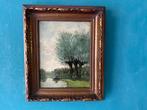Hollandse School (XX) - Polderlandschap met figuur