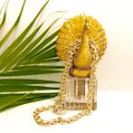 Gouden anker schakel collier | 46 cm (schakelketting), Sieraden, Tassen en Uiterlijk, Ophalen of Verzenden, Gebruikt, Overige kleuren