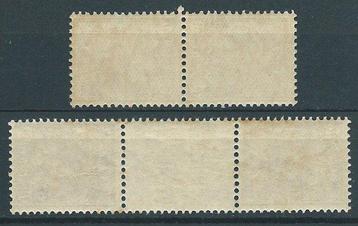 Nederland 1924 - Keerdruk (tête-bêche) paren Koningin beschikbaar voor biedingen