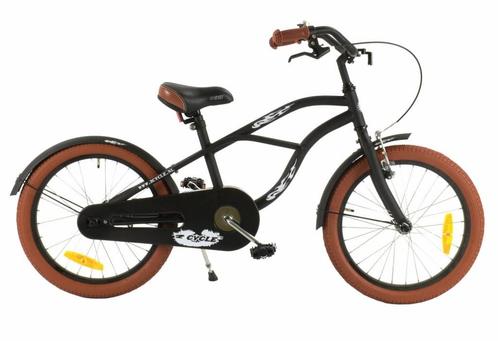 2Cycle Cruiser - Mat-Zwart - Jongensfiets 5 tot 7 jaar, Fietsen en Brommers, Fietsen | Jongens, 18 inch, Nieuw, Verzenden