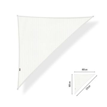 Schaduwdoek 4x4x5,7 driehoek 90 graden Artic White beschikbaar voor biedingen