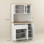 TRUUSK Keukenkast, Keukenbuffet Met Lade, Multifunctionele K, Huis en Inrichting, Verzenden, Nieuw