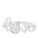 Ring - 14 karaat Witgoud - 0.10ct. tw. Diamant (Natuurlijk), Sieraden, Tassen en Uiterlijk, Ringen, Nieuw